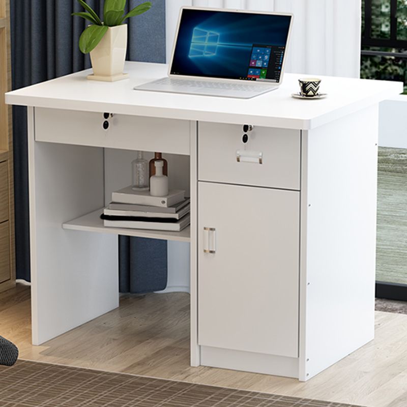 Engineered Wood Industrial Writing Desk Rectangular Office Desk with Drawers Clearhalo 'furn' 'furn_office_desk' 'Furniture' 'Office Desks' 'Office Furniture' 'office_desk' 1200x1200_5c8bded4-cc0c-4bee-8dc7-c87789a09485