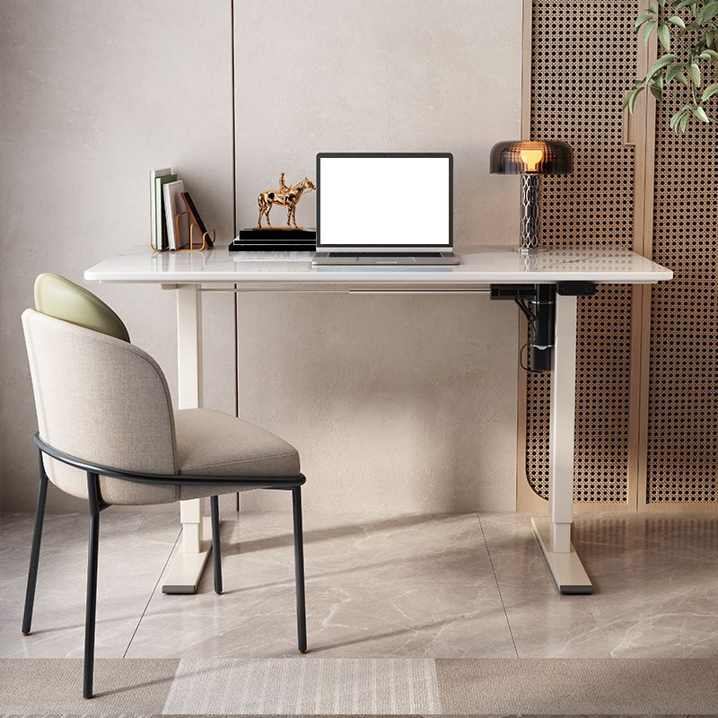 23.62 "W Industrial Writing Desk rechthoekig Wit Office Desk