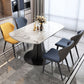 Simplicity Round Dining Table Marble Table with Black Pedestal Base Clearhalo ' dining_table' 'Dining Tables & Seating' 'Dining Tables' 'furn' 'furn_dining_table' 'Furniture' 'furniture_dining_table' 'Kitchen & Dining Furniture' 'kitchen&dining_furn' 'kitchen' 'kitchen_dining_table' 1200x1200_5c8d8dcf-be0d-4d94-b6ac-575e131adbd5