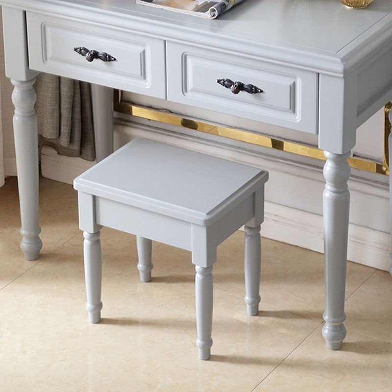Bedroom Victorian Double Drawers Solid Wood Standing Make-up Vanity Clearhalo 'Bedroom Furniture' 'furn' 'furn_makeup_vanities' 'Furniture' 'Makeup Vanities' 'makeup_vanities' 1200x1200_5c8df959-6943-4f9a-a9cd-4b3533fa3d97