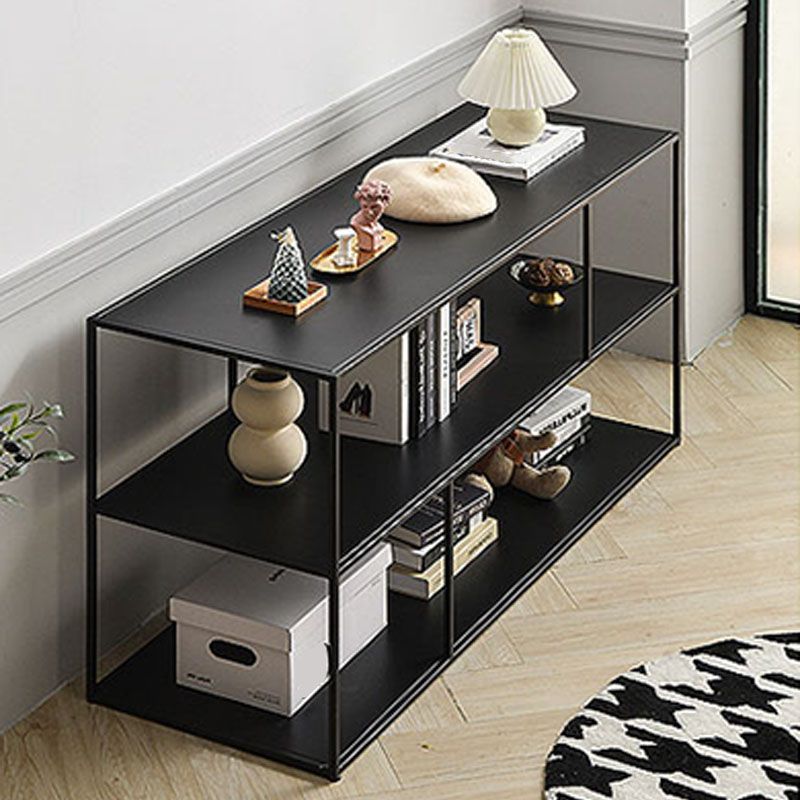 Contemporary Metal Shelf Bookcase Black Etagere Book Shelf for Study Room Clearhalo 'Bookcases' 'furn' 'furn_bookcases' 'Furniture' 'Office Furniture' 1200x1200_5c8e4392-21de-4eb1-af09-3d73b80fc198