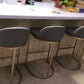 Glam Faux Leather Counter Height Stool Metal Bar Stool Bar Stool with Footrest Clearhalo 'Bar Furniture' 'Bar Stools' 'bar_stools' 'furn' 'furn_bar_stools' 'Furniture' 'Kitchen & Dining Furniture' 1200x1200_5c8fa231-0aa3-44c1-aece-f5705acf4c1e