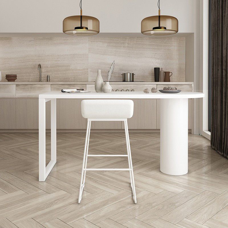 Industrial Style Pine Top Counter Table 42-inch Height Table for Living Room Clearhalo 'Bar Furniture' 'Bar Tables' 'bar_tables' 'furn' 'furn_bar_tables' 'Furniture' 'furniture_bar_tables' 'Kitchen & Dining Furniture' 'kitchen&dining_furn' 'kitchen' 1200x1200_5c929512-ec32-44d6-b05c-f931156af257