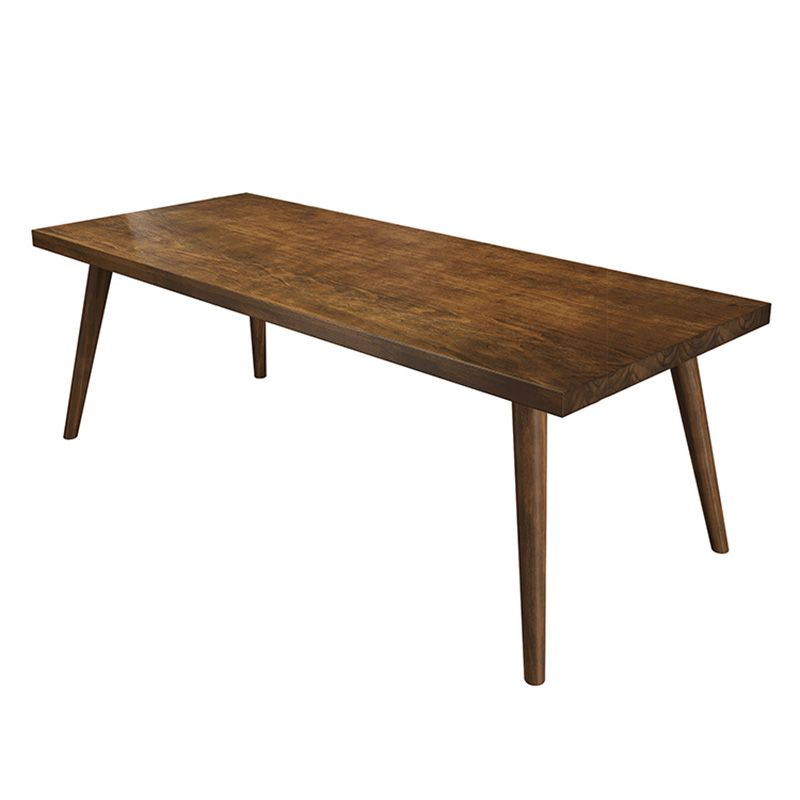 Modern 4 Legs Dining Room Solid Wood Dining Table for Dining Room Clearhalo 'Dining Tables & Seating' 'Dining Tables' 'dining_table' 'furn' 'furn_dining_table' 'Furniture' 'Kitchen & Dining Furniture' 1200x1200_5c9376c1-c771-41ca-98b7-0f49b63ce67f