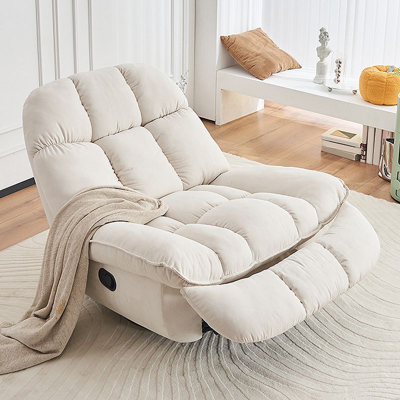 Modern Metal Frame Standard Recliner Solid Color Recliner Chair with Footrest Clearhalo 'Chairs & Seating' 'furn' 'furn_recliners' 'Furniture' 'Living Room Furniture' 'Recliners' 1200x1200_5c95eb2b-ebcd-4690-adc0-61749815904c