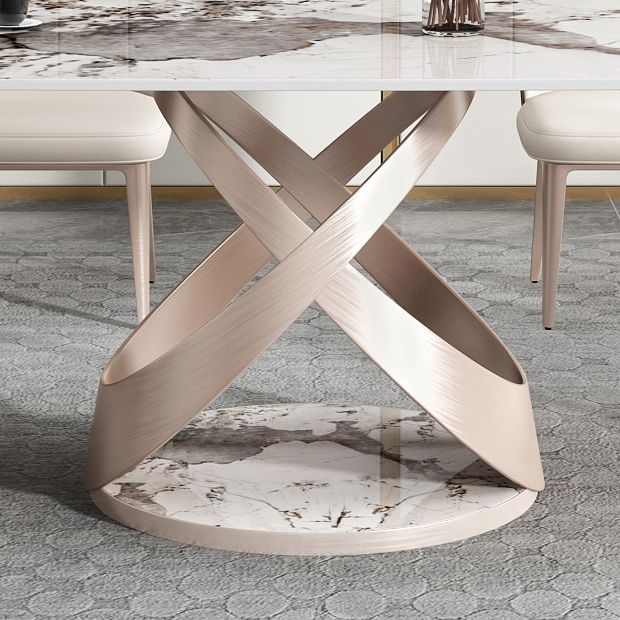 Contemporary 1/4/5/7 Pieces Dining Set Sintered Stone Dining Table for Kitchen Clearhalo 'Dining Room Sets' 'Dining Tables & Seating' 'dining_room_set' 'furn' 'furn_dining_room_set' 'Furniture' 'furniture_dining_room_set' 'Kitchen & Dining Furniture' 'kitchen&dining_furn' 'kitchen' 1200x1200_5c97464d-71eb-45e9-b1c9-337badd20539