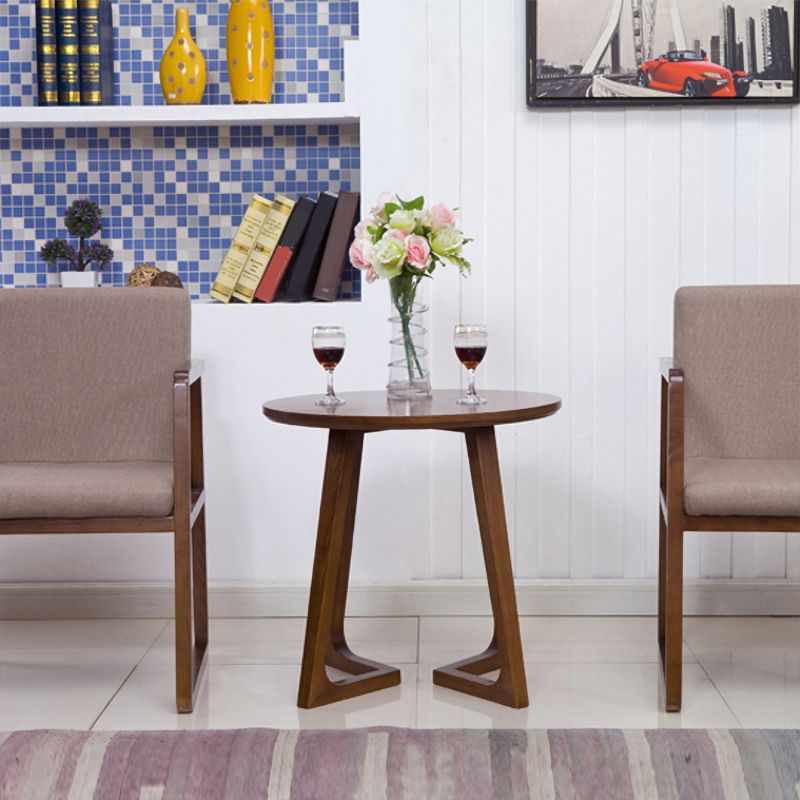 Round Wood Color Dining Table Ash Solid Wood Table Modern with Double Pedestal Clearhalo ' dining_table' 'Dining Tables & Seating' 'Dining Tables' 'furn' 'furn_dining_table' 'Furniture' 'furniture_dining_table' 'Kitchen & Dining Furniture' 'kitchen&dining_furn' 'kitchen' 'kitchen_dining_table' 1200x1200_5c9815d3-b2d2-4967-b22f-eb54e671778b