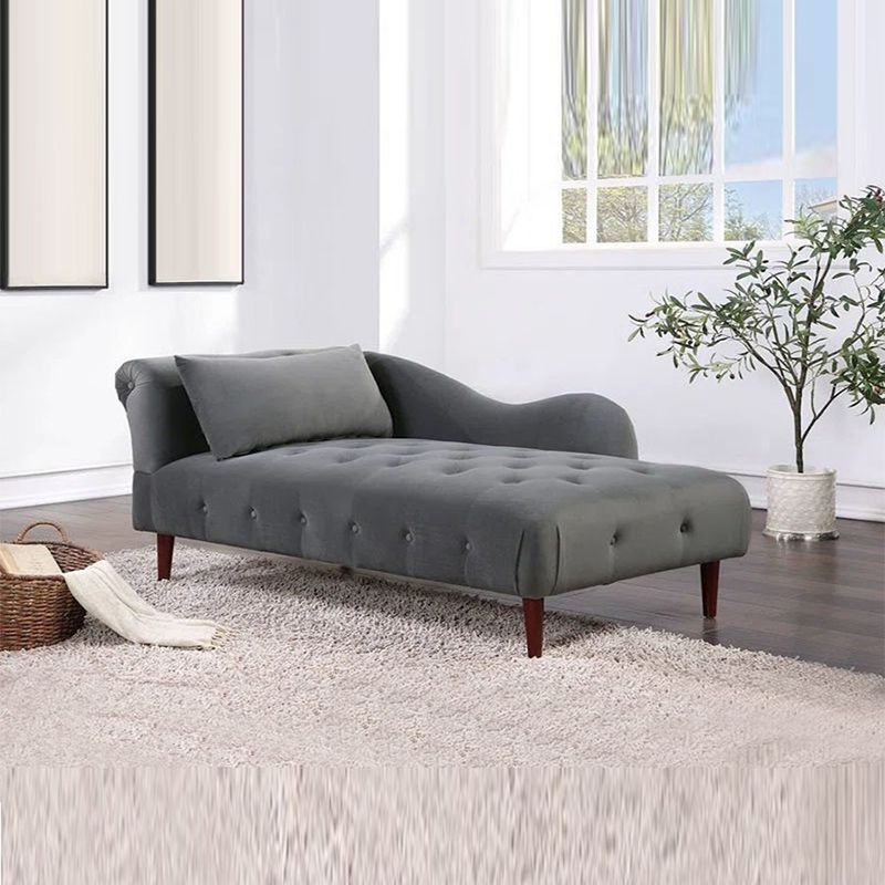 Traditional One Armed Chaise Flared Arms with Legs for Living Room Clearhalo 'Chairs & Seating' 'Chaise Lounge' 'chaise_lounge' 'furn' 'furn_chaise_lounge' 'Furniture' 'Living Room Furniture' 1200x1200_5c987936-cd2b-4053-b343-be316c656726