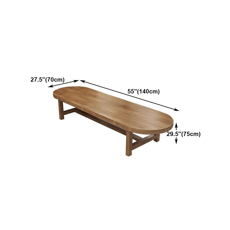 Moderner Oval Desk Konferenztisch Office Holzschreiber ohne Stuhl ohne Stuhl
