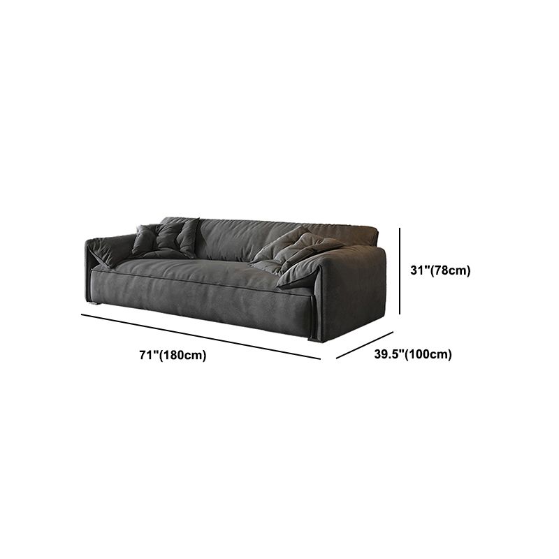 Modern Style Sofa Latex/sponge Cushion Filled with Pillow Back Sofa Bed Clearhalo 'furn' 'furn_sofas' 'Furniture' 'Living Room Furniture' 'Sofa' 'sofas' 1200x1200_5c9a4b0e-682b-476f-af1b-f6cc75ea65fc