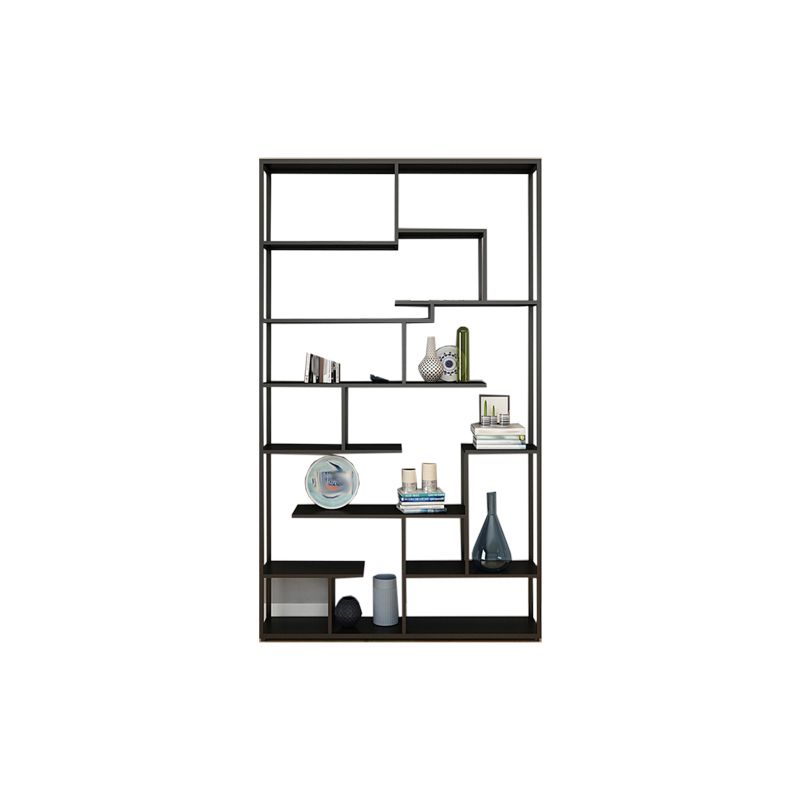 Modern Open Back Standard Bookshelf Metal Bookcase for Home Office Clearhalo 'Bookcases' 'furn' 'furn_bookcases' 'Furniture' 'Office Furniture' 1200x1200_5c9a7633-7365-4fa3-80c0-e8a0e39477ad