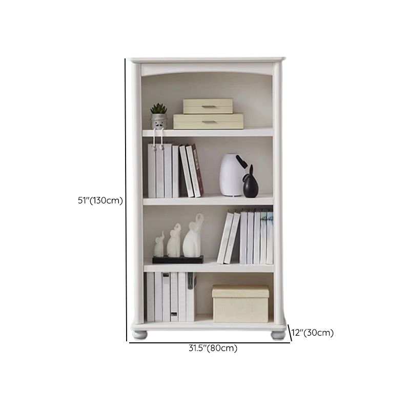 Wood Standard Bookshelf White Contemporary Bookcase with Shelves Clearhalo 'Bookcases' 'furn' 'furn_bookcases' 'Furniture' 'Office Furniture' 1200x1200_5c9a94c0-7a6c-4678-8b68-79bd65e9fe24