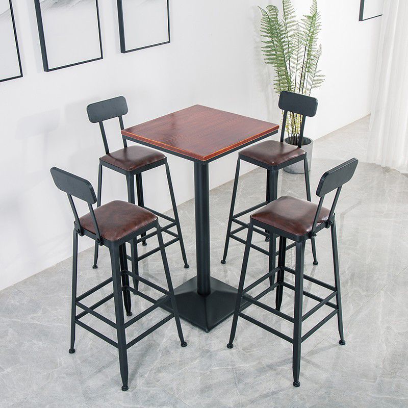 Modern Style Metal Bar Stool with Footrest and Low Back Bistro Simple Bar Stool Clearhalo 'Bar Furniture' 'Bar Stools' 'bar_stools' 'furn' 'furn_bar_stools' 'furniture_bar_stools' 'Kitchen & Dining Furniture' 'kitchen&dining_furn' 'kitchen' 'kitchen_furn' Furniture' 1200x1200_5c9bfbaa-6d22-40ec-b868-d7ea93bab03b
