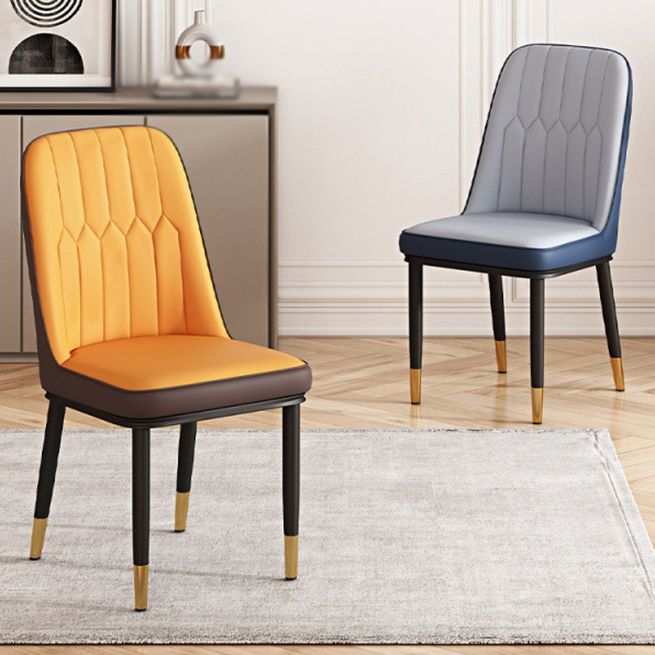 Metal Contemporary Modern Indoor-Outdoor Side Chair Parsons Chair Clearhalo 'Dining Chairs' 'Dining Tables & Seating' 'dining_chair' 'furn' 'furn_dining_chair' 'Furniture' 'furniture_dining_chair' 'Kitchen & Dining Furniture' 1200x1200_5ca41d0b-33b7-4ac2-9538-7eeeccda631b