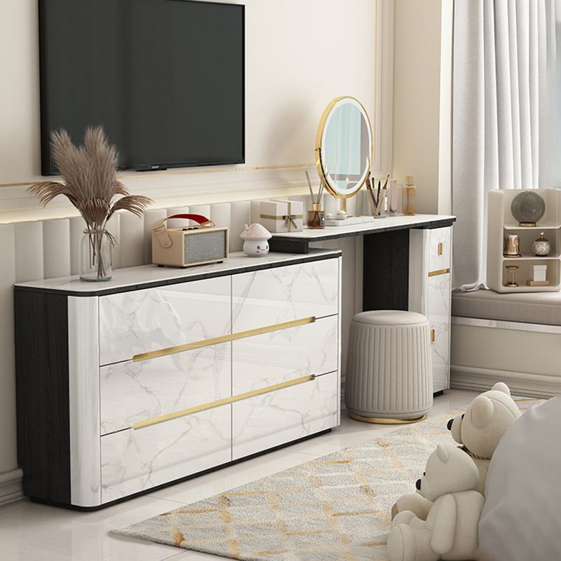 Cofres de almacenamiento de almacenamiento de piedra Cofre de almacenamiento horizontal con 6 cajones