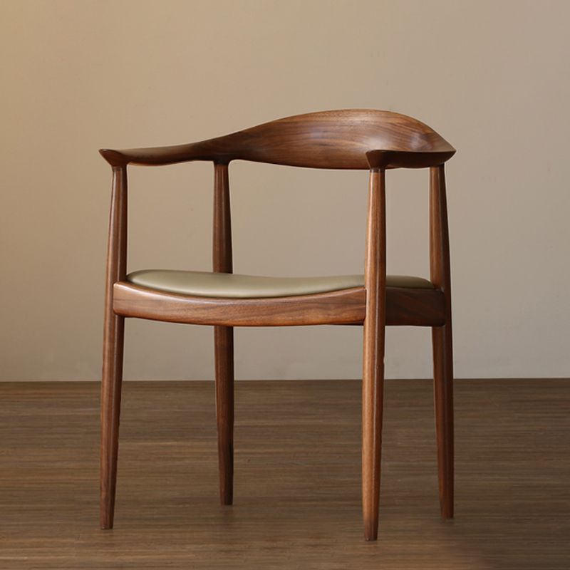 Zeitgenössischer Stil Armstuhl Holz offener Esstühle für Küche