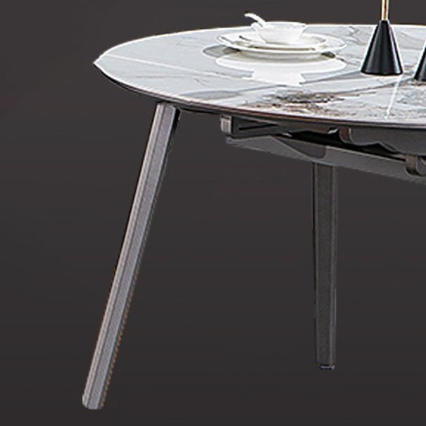 Juego de mesa redonda de estilo contemporáneo 1/2/5 Piezas de comedor para cocina