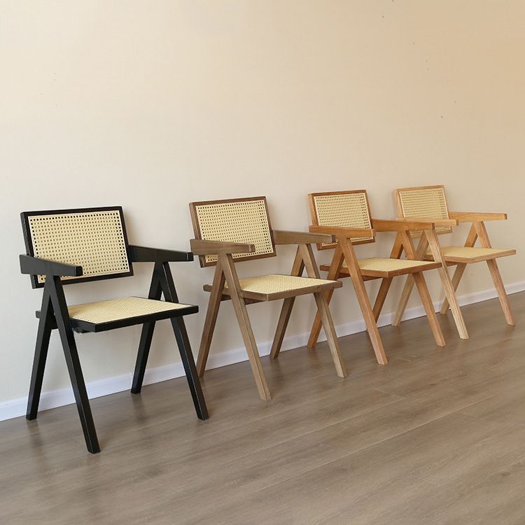 Modern Style Kitchen Dining Room Wood Chair Set Open Back Arm Chairs Set Clearhalo ' kitchen&dining_furn' 'Dining Chairs' 'Dining Tables & Seating' 'dining_chair' 'furn' 'furn_dining_chair' 'Furniture' 'furniture_dining_chair' 'Kitchen & Dining Furniture' 'kitchen' 1200x1200_5ca6f4c6-6fa5-4d28-973a-aa132aa05f1d