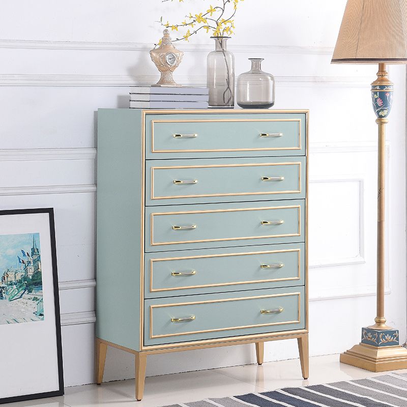 5 Drawers Accent Chest Modernism 47.2" Tall Solid Wood Cabinet Clearhalo 'Cabinets & Chests' 'cabinets_chests' 'furn' 'furn_cabinets_chests' 'Furniture' 'Living Room Furniture' 1200x1200_5ca7fd30-bc40-42a6-8922-ec9f9e8b6f9b