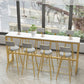 Glam Bar Table Set 1/5/9 Pieces Rectangle Stone Counter Table with Stools for Living Room Clearhalo 'Bar Furniture' 'furn' 'furn_home_bar_bar_sets' 'Furniture' 'Home Bars & Bar Sets' 'home_bar_bar_sets' 'Kitchen & Dining Furniture' 1200x1200_5ca91884-872a-4cf0-b04f-6efc6960df7b
