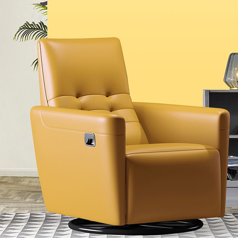 Chaise convertible authentique en cuir 29,52 "L x 37,00" W x 40,15 "