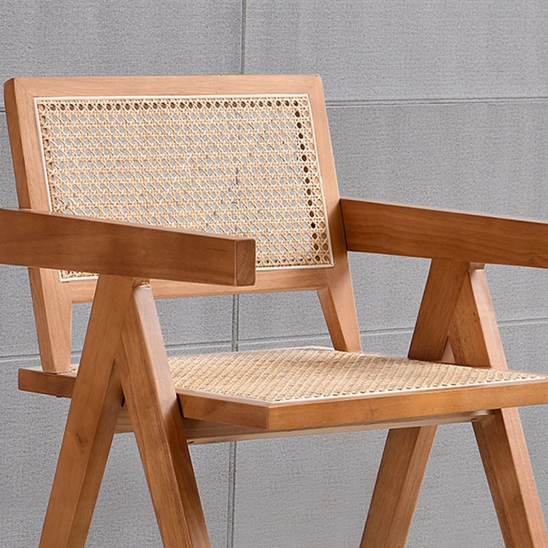 Sedia da pranzo in legno in legno di gomma aperta sedia da pranzo per sala da pranzo