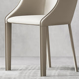 Leather Metal Contemporary Dining Chair Dining Room Solid Back Chair with Arm Clearhalo ' kitchen&dining_furn' 'Dining Chairs' 'Dining Tables & Seating' 'dining_chair' 'furn' 'furn_dining_chair' 'Furniture' 'furniture_dining_chair' 'Kitchen & Dining Furniture' 'kitchen' 1200x1200_5caa52da-8d52-4fcc-8d22-a01faf55e3c7