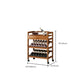 Modern Floor Wine Bottle Rack Wooden Brown Wine Bottle Rack for Home