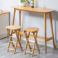 Indoor Minimalism Armless Wood Barstools Folding Counter Stools, 1 Piece Clearhalo 'Bar Furniture' 'Bar Stools' 'bar_stools' 'furn' 'furn_bar_stools' 'furniture_bar_stools' 'Kitchen & Dining Furniture' 'kitchen&dining_furn' 'kitchen' 'kitchen_furn' Furniture' 1200x1200_5cabf386-9afa-415a-ae36-b3d1d7043048