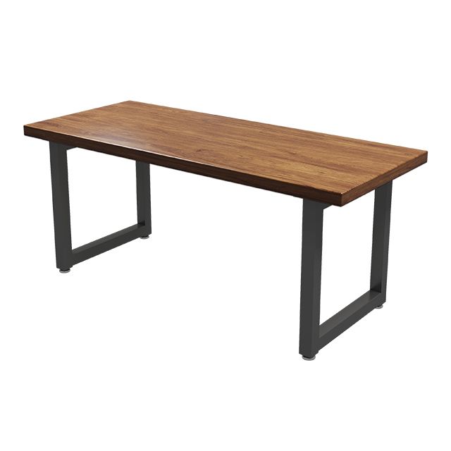 Scrivania per uffici in slitta in stile moderno rettangolo in legno massiccio per casa