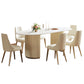 Dining Room Dinner Kitchen Table Simple Pedestal Stone Dining Table Clearhalo 'Dining Tables & Seating' 'Dining Tables' 'dining_table' 'furn' 'furn_dining_table' 'Furniture' 'Kitchen & Dining Furniture' 1200x1200_5cb0d58c-e8a4-4f32-a64e-7654ebb75636