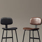 Modern Style Bar-stool Metal Legs Bucket Leather Seat Barstool for Restaurant Kitchen Clearhalo 'Bar Furniture' 'Bar Stools' 'bar_stools' 'furn' 'furn_bar_stools' 'furniture_bar_stools' 'Kitchen & Dining Furniture' 'kitchen&dining_furn' 'kitchen' 'kitchen_furn' Furniture' 1200x1200_5cb22f29-28cd-42b1-8da8-3ca97dc447a9