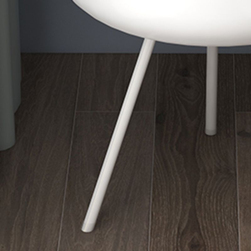 Modernas patas de la mesa nocturna de metal incluye mesita de noche redonda para el dormitorio