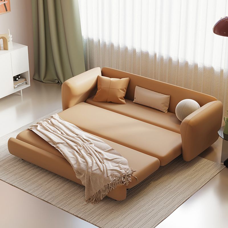 Divano letto coperto con braccio quadrato e cushi posteriore, 37,40 "W