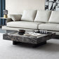 Contemporary Stone Coffee Table Rectangle Sled Coffee Cocktail Table Clearhalo 'Coffee & Accent Tables' 'Coffee Tables' 'coffee_tables' 'furn' 'furn_coffee_tables' 'Furniture' 'Living Room Furniture' 1200x1200_5cb54e21-4073-4f08-9be6-e4e389cfe482