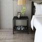 Lower Shelf Night Table Modern Metal Bedside Cabinet for Bedroom