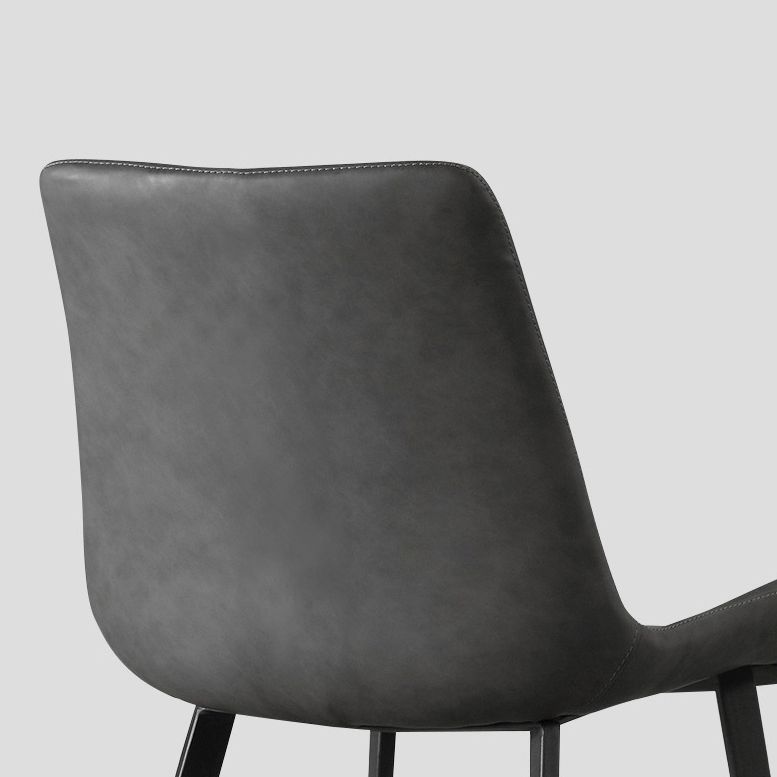 Modern PU Leather Dining Chair Solid Back Matte Finish Chair for Kitchen Clearhalo ' kitchen&dining_furn' 'Dining Chairs' 'Dining Tables & Seating' 'dining_chair' 'Furniture' 'furniture_dining_chair' 'Kitchen & Dining Furniture' 'kitchen' 1200x1200_5cb8b40e-02b9-4db8-8d7b-ba50f26b110a