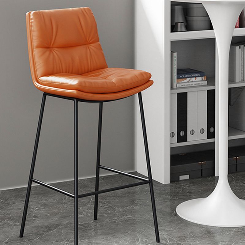 Contemporary Leather Bar Stools Indoor Antique Finish Bar Stool Clearhalo 'Bar Furniture' 'Bar Stools' 'bar_stools' 'furn' 'furn_bar_stools' 'furniture_bar_stools' 'Kitchen & Dining Furniture' 'kitchen&dining_furn' 'kitchen' 'kitchen_furn' Furniture' 1200x1200_5cb8f2d2-cb19-498e-bccb-e14e261a3cd2