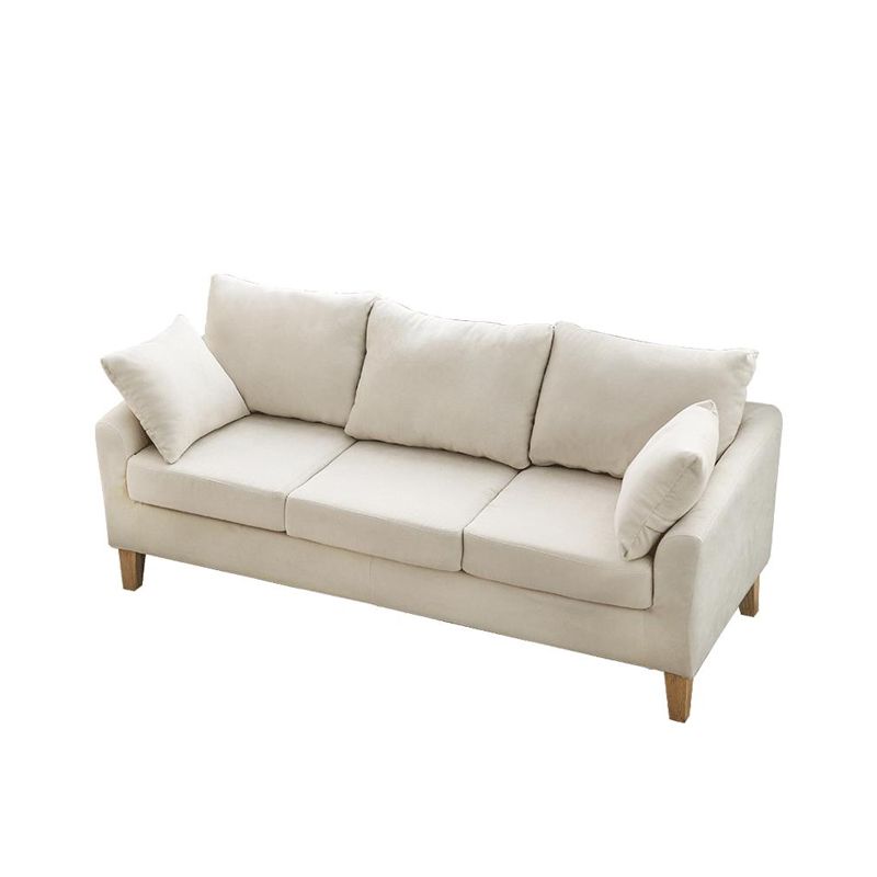 Scandinavian Pillow Top Arm Sofa with Sewn Pillow Back for Apartment Clearhalo 'Furniture' 'furniture_sofas' 'kitchen' 'kitchen_sofas' 'Living Room Furniture' 'Sofa' 'sofas' 1200x1200_5cb9adea-c581-438d-99d6-69faaf880225