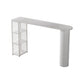 Contemporary Bar Dining Table with Shelves Indoor Bar Height Table Iron Base Clearhalo 'Bar Furniture' 'Bar Tables' 'bar_tables' 'furn' 'furn_bar_tables' 'Furniture' 'furniture_bar_tables' 'Kitchen & Dining Furniture' 'kitchen&dining_furn' 'kitchen' 1200x1200_5cbaf70e-a5c0-468d-ac30-d24b9f885e85