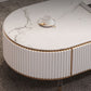 Glam TV Stand Console Stone TV Media Console pour salon