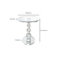 Plastic Round Side End Table Pedestal End Table for Living Room