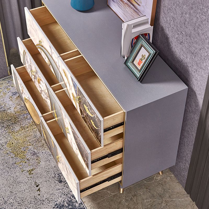 Wooden Storage Chest Dresser Classic Glam Storage Chest with Drawers Clearhalo 'Bedroom Furniture' 'Dressers & Chests' 'dressers_chests' 'furn' 'furn_dressers_chests' 'Furniture' 1200x1200_5cbc41fd-65b3-45e5-8f8c-4316f051e596