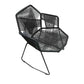Modern Cross Back Side Chair Plastic Arm Chair with Metal Base for Dining Room Clearhalo 'Dining Chairs' 'Dining Tables & Seating' 'dining_chair' 'furn' 'furn_dining_chair' 'Furniture' 'Kitchen & Dining Furniture' 1200x1200_5cbc8c11-01ea-425a-bdf7-d55bb78cf76a