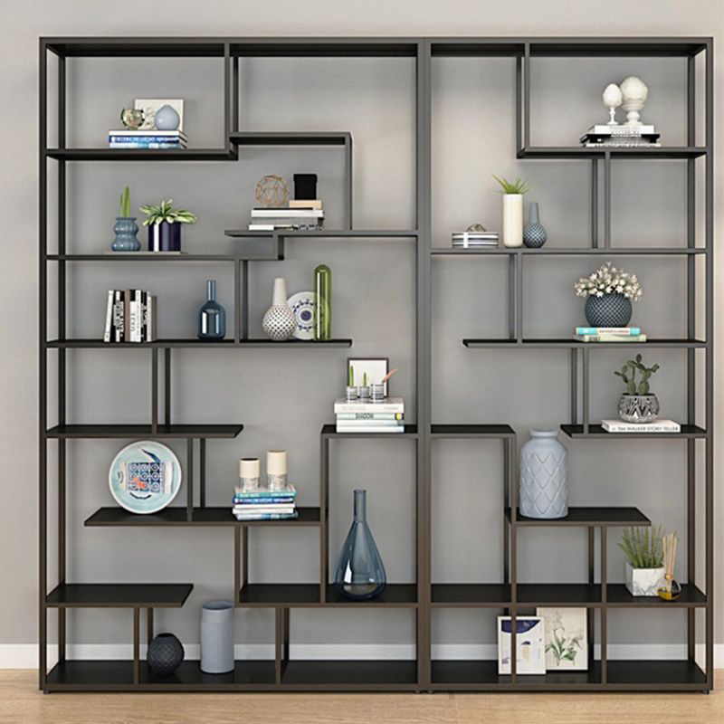9.84"W Bookshelf Black Open Back Modern Style Bookcase for Home Office Clearhalo 'Bookcases' 'furn' 'furn_bookcases' 'Furniture' 'furniture_bookcases' 'Office Furniture' 1200x1200_5cbd051e-7ab5-4226-a4bb-860113022b81