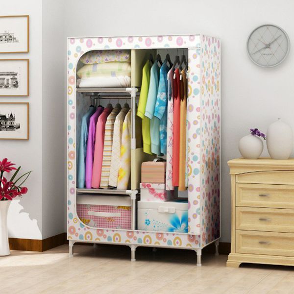 Eigentijdse stijl huisgarderobe stalen garderobe kast met planken