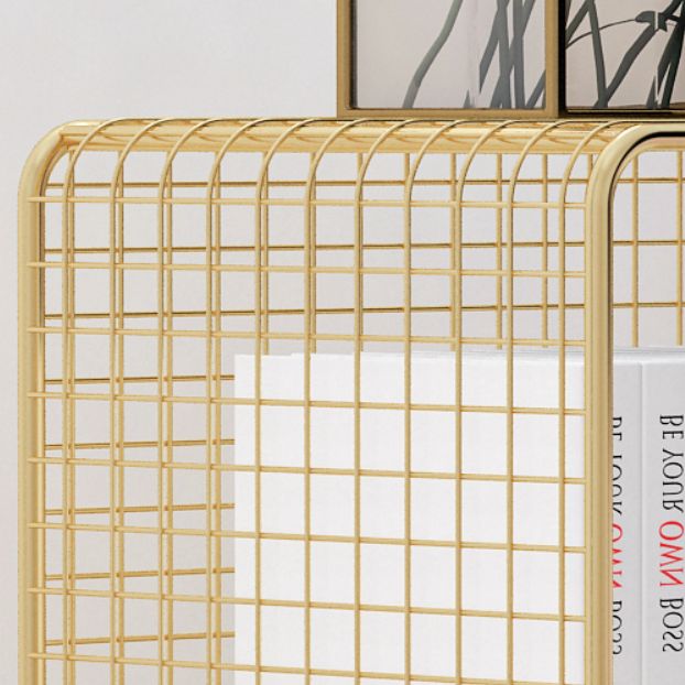 Glam Closed Back Bookcase Metal Standard Bookshelf with Shelves Clearhalo 'Bookcases' 'furn' 'furn_bookcases' 'Furniture' 'Office Furniture' 1200x1200_5cbfaedc-1cff-4327-a60f-52d0d8c3d85e