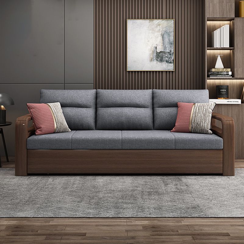 Cuscinetto con telaio futon a futon in legno massimo contemporaneo