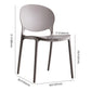 European Glam Style Plastic Chair Kitchen Dining Room Open Back Side Chairs Clearhalo ' kitchen&dining_furn' 'Dining Chairs' 'Dining Tables & Seating' 'dining_chair' 'furn' 'furn_dining_chair' 'Furniture' 'furniture_dining_chair' 'Kitchen & Dining Furniture' 'kitchen' 1200x1200_5cc27265-b6fe-47ce-9f64-ff7b6a1e2411