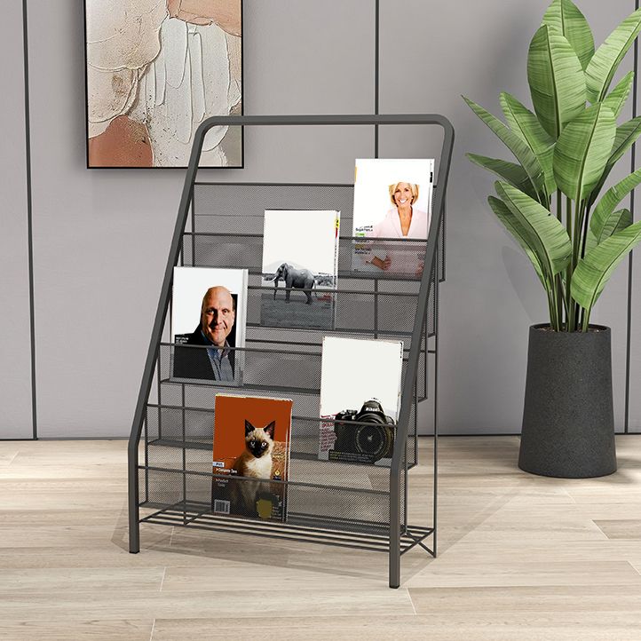 Metal Iron Industrial Ladder Bookshelf Vertical Closed Back Bookshelf Clearhalo 'Bookcases' 'furn' 'furn_bookcases' 'Furniture' 'furniture_bookcases' 'kitchen' 'kitchen_bookcases' 'Living Room Furniture' 'Office Furniture' 1200x1200_5cc5d3e4-6e8e-46c3-9990-06ee202bfc6a